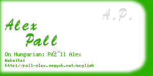 alex pall business card